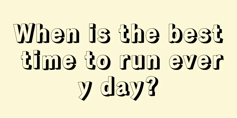 When is the best time to run every day?