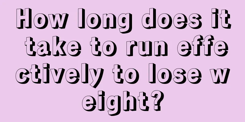 How long does it take to run effectively to lose weight?