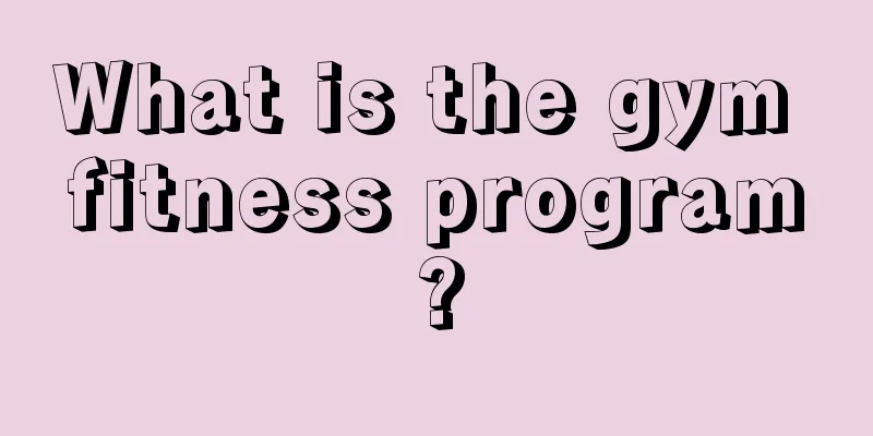 What is the gym fitness program?