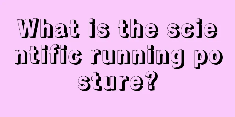 What is the scientific running posture?