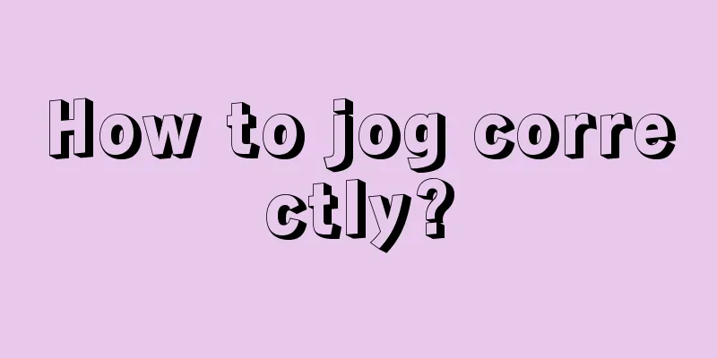 How to jog correctly?