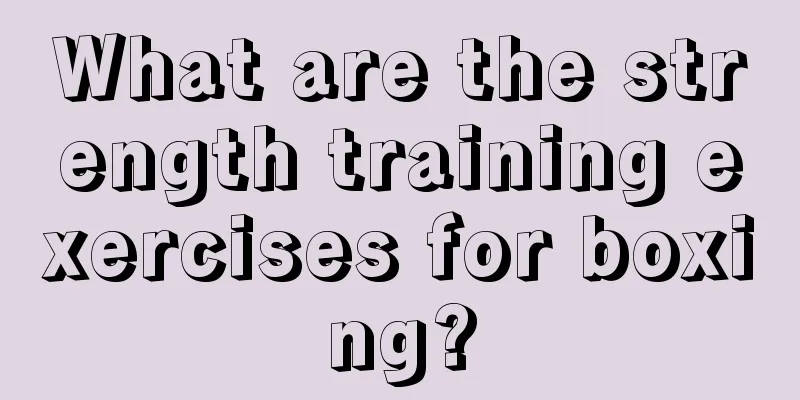 What are the strength training exercises for boxing?