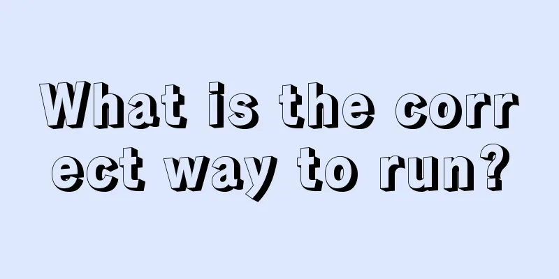 What is the correct way to run?