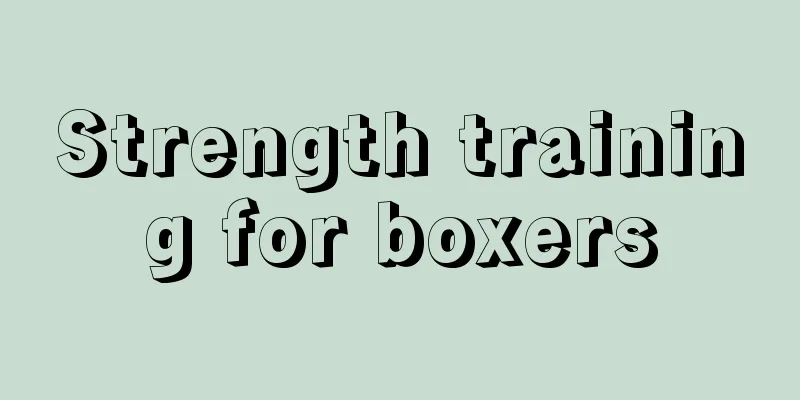 Strength training for boxers