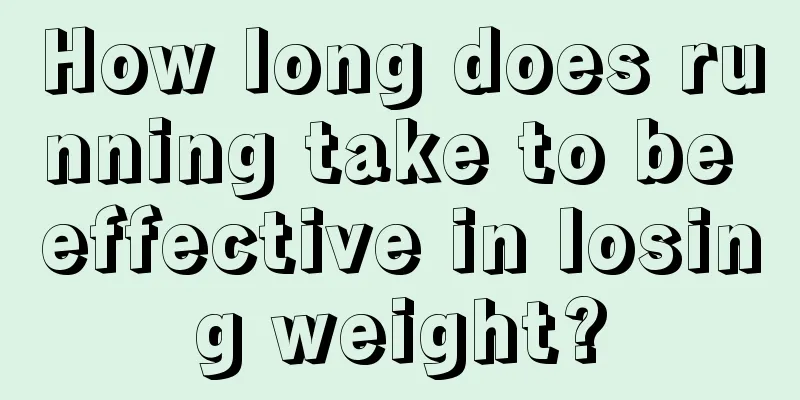 How long does running take to be effective in losing weight?