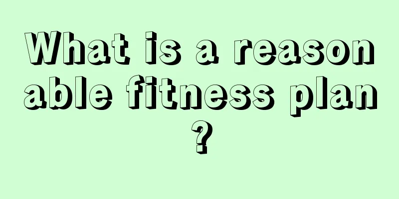 What is a reasonable fitness plan?