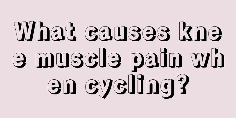 What causes knee muscle pain when cycling?