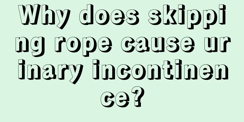 Why does skipping rope cause urinary incontinence?