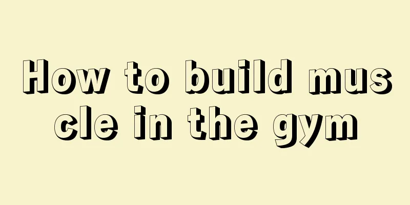 How to build muscle in the gym