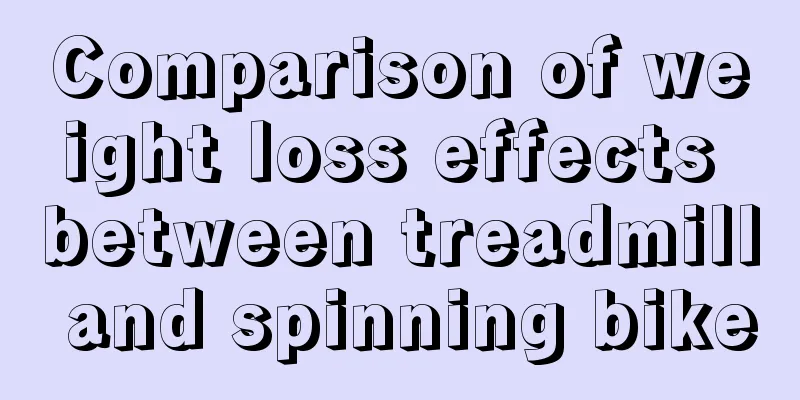 Comparison of weight loss effects between treadmill and spinning bike