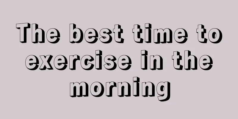 The best time to exercise in the morning