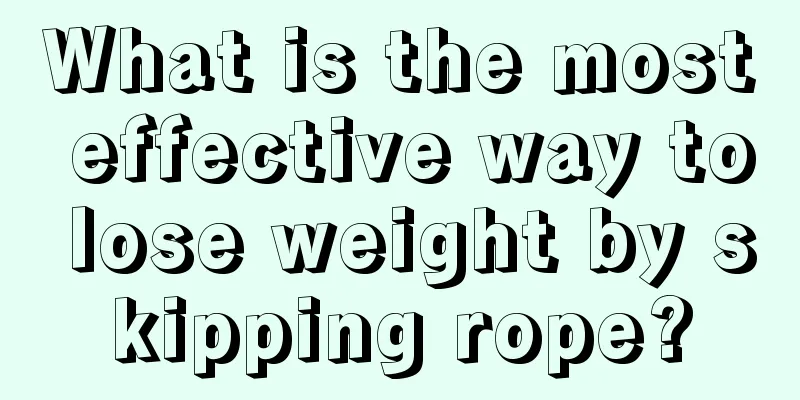 What is the most effective way to lose weight by skipping rope?