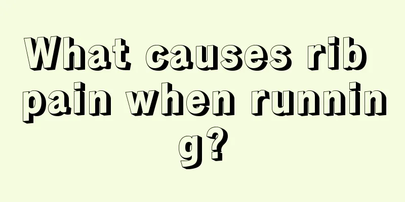 What causes rib pain when running?