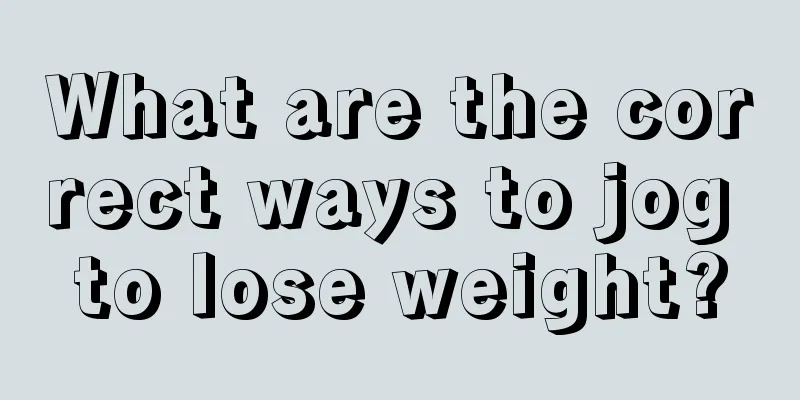 What are the correct ways to jog to lose weight?