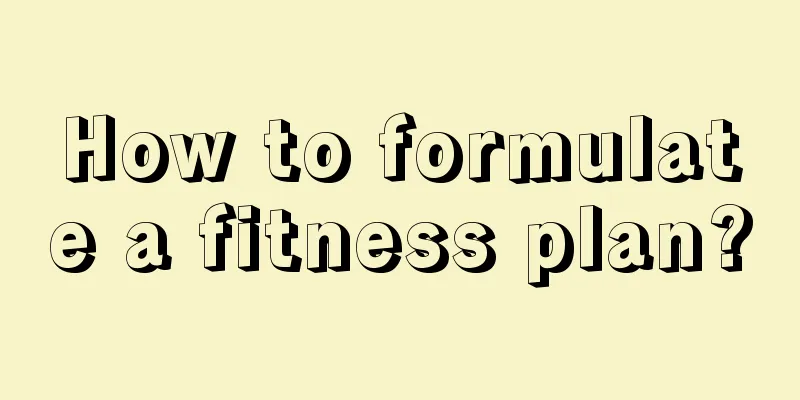 How to formulate a fitness plan?