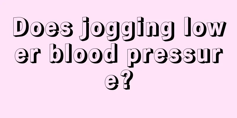 Does jogging lower blood pressure?