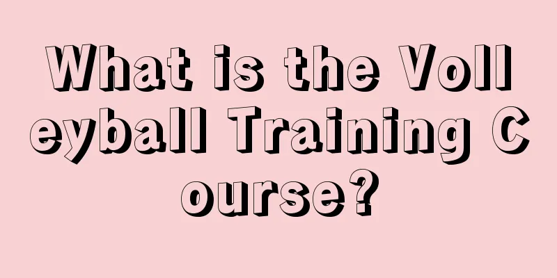 What is the Volleyball Training Course?