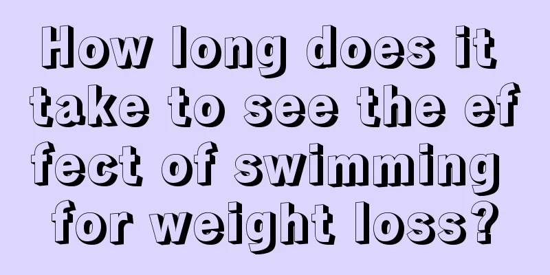 How long does it take to see the effect of swimming for weight loss?