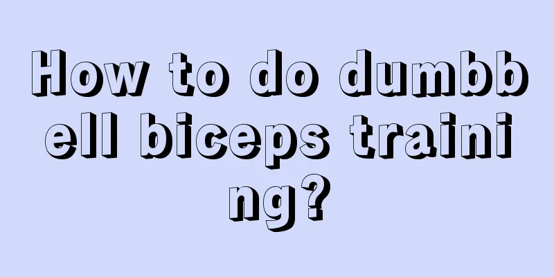 How to do dumbbell biceps training?