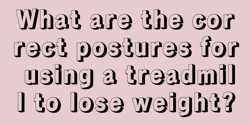 What are the correct postures for using a treadmill to lose weight?