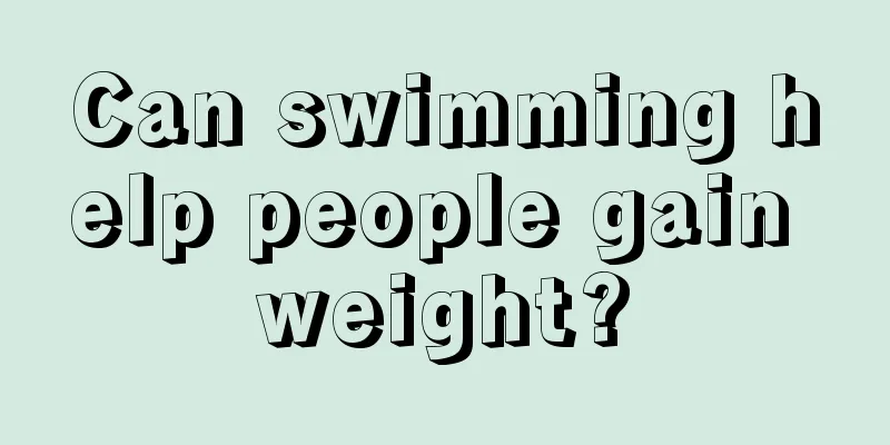 Can swimming help people gain weight?