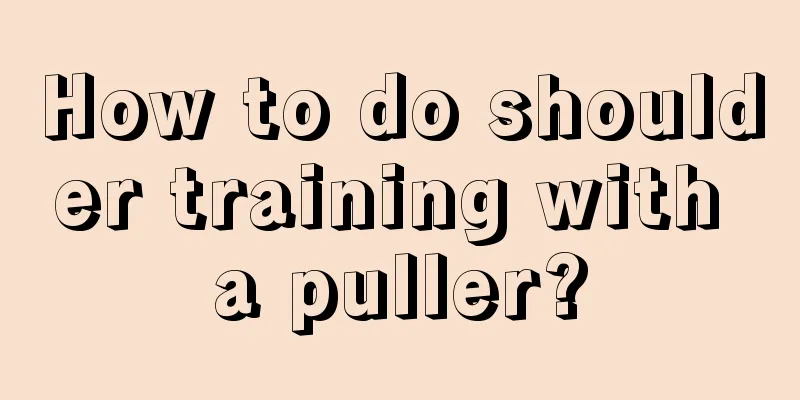 How to do shoulder training with a puller?