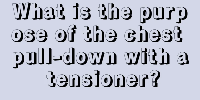 What is the purpose of the chest pull-down with a tensioner?