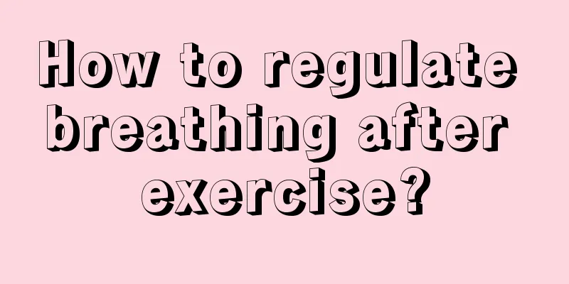 How to regulate breathing after exercise?