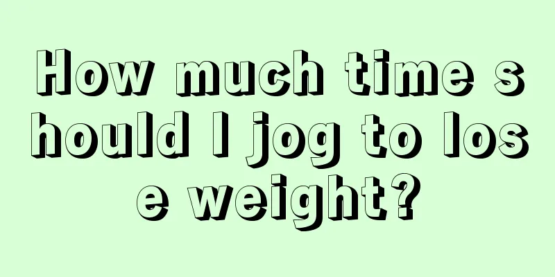 How much time should I jog to lose weight?