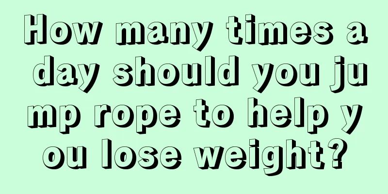 How many times a day should you jump rope to help you lose weight?