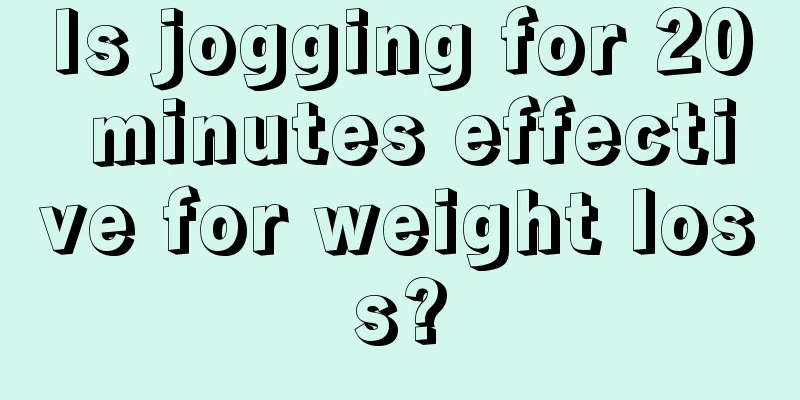 Is jogging for 20 minutes effective for weight loss?