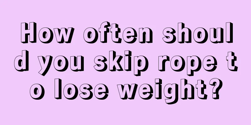 How often should you skip rope to lose weight?