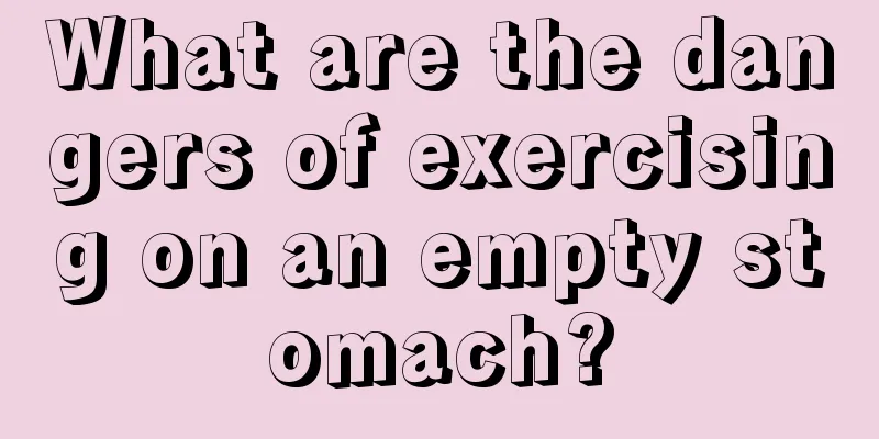 What are the dangers of exercising on an empty stomach?