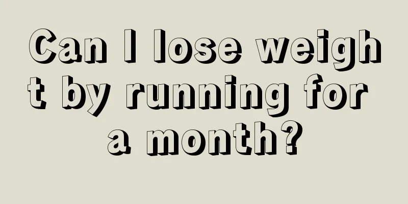 Can I lose weight by running for a month?