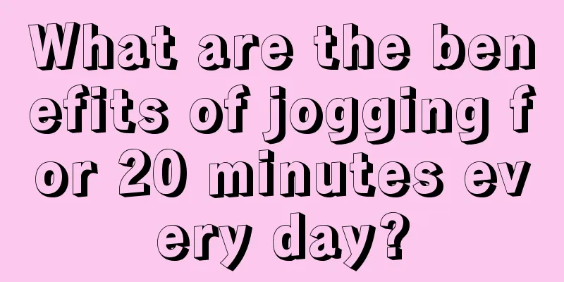 What are the benefits of jogging for 20 minutes every day?