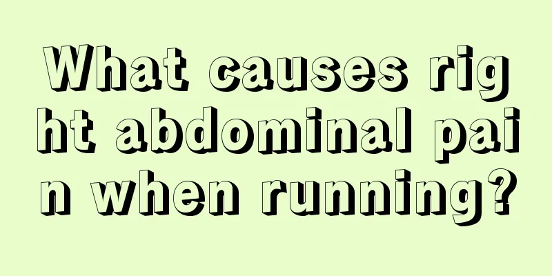 What causes right abdominal pain when running?