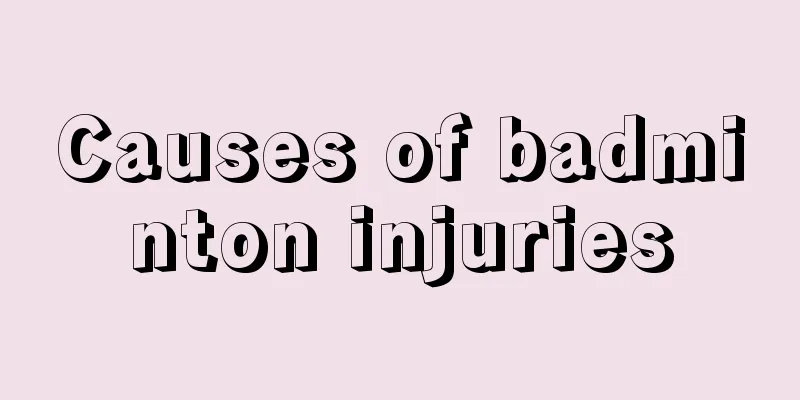 Causes of badminton injuries