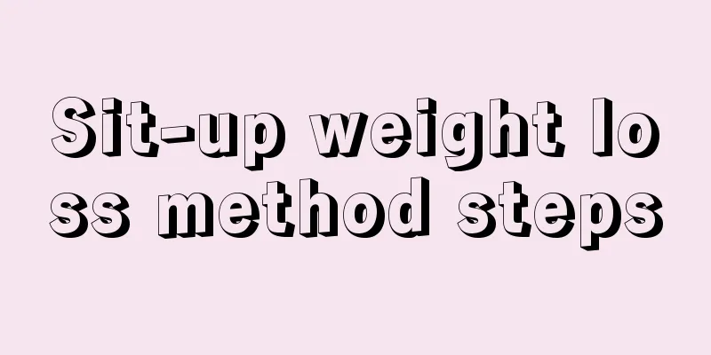 Sit-up weight loss method steps