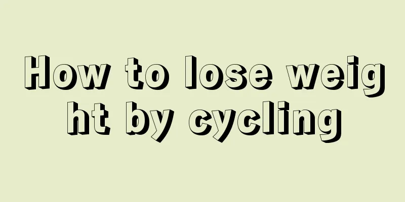 How to lose weight by cycling