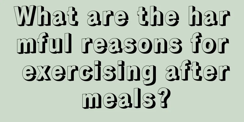 What are the harmful reasons for exercising after meals?