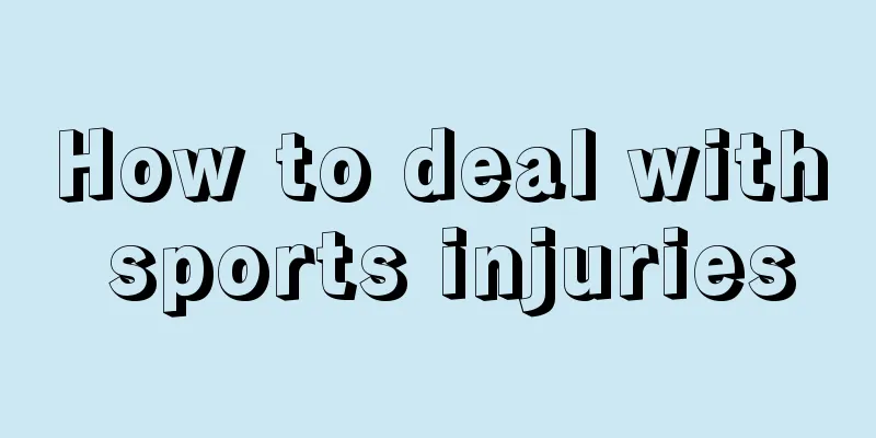 How to deal with sports injuries