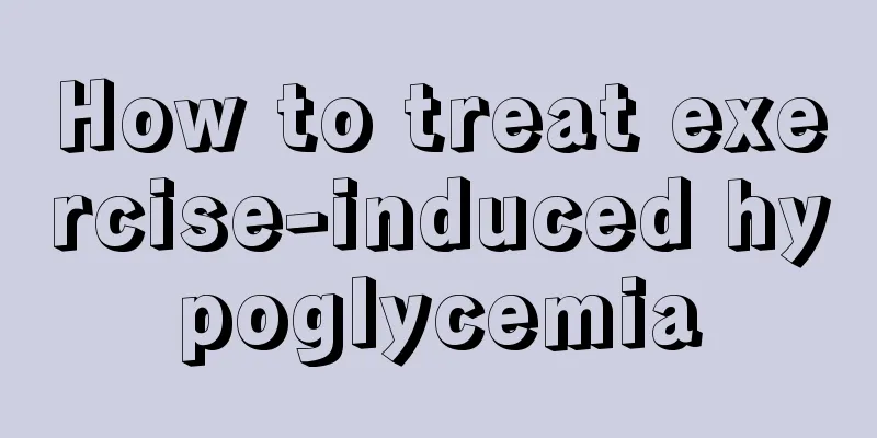 How to treat exercise-induced hypoglycemia