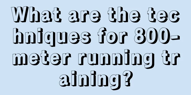 What are the techniques for 800-meter running training?