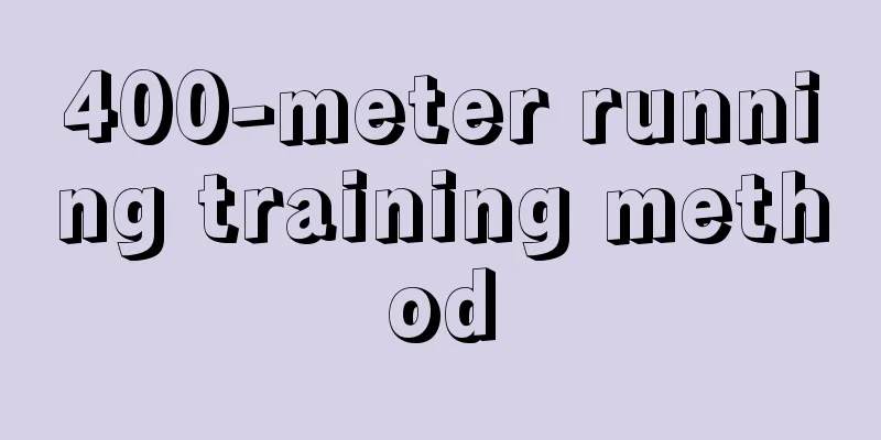 400-meter running training method