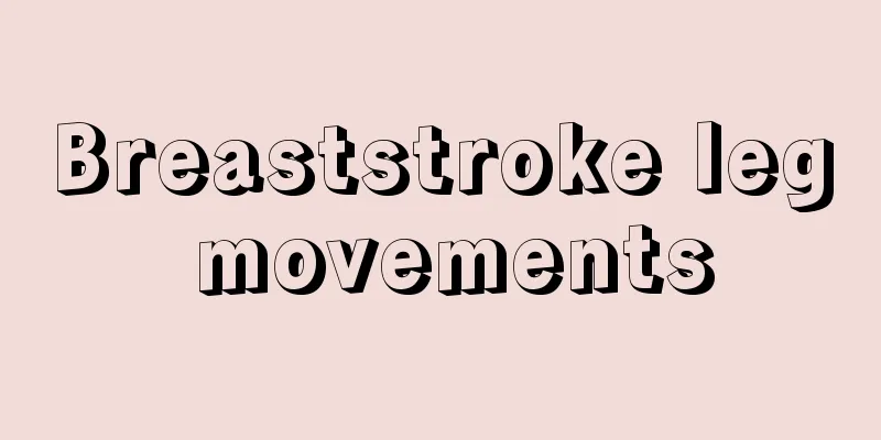 Breaststroke leg movements