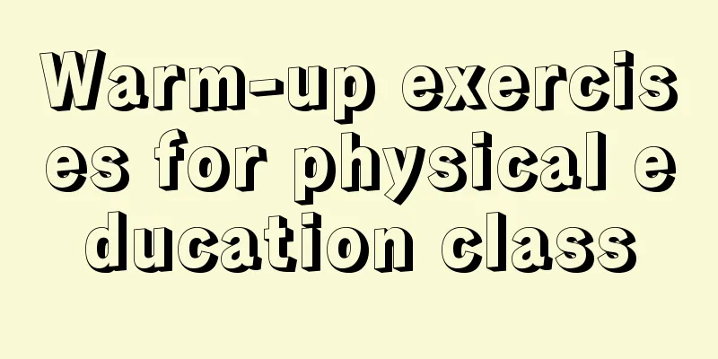 Warm-up exercises for physical education class