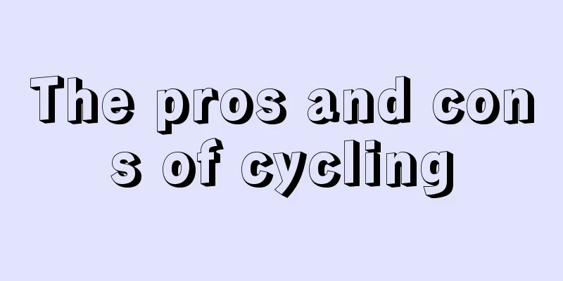 The pros and cons of cycling