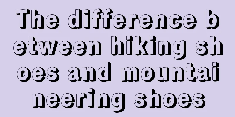 The difference between hiking shoes and mountaineering shoes