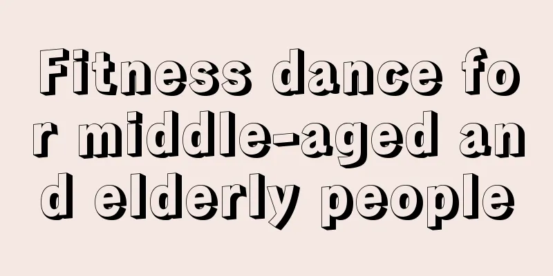 Fitness dance for middle-aged and elderly people